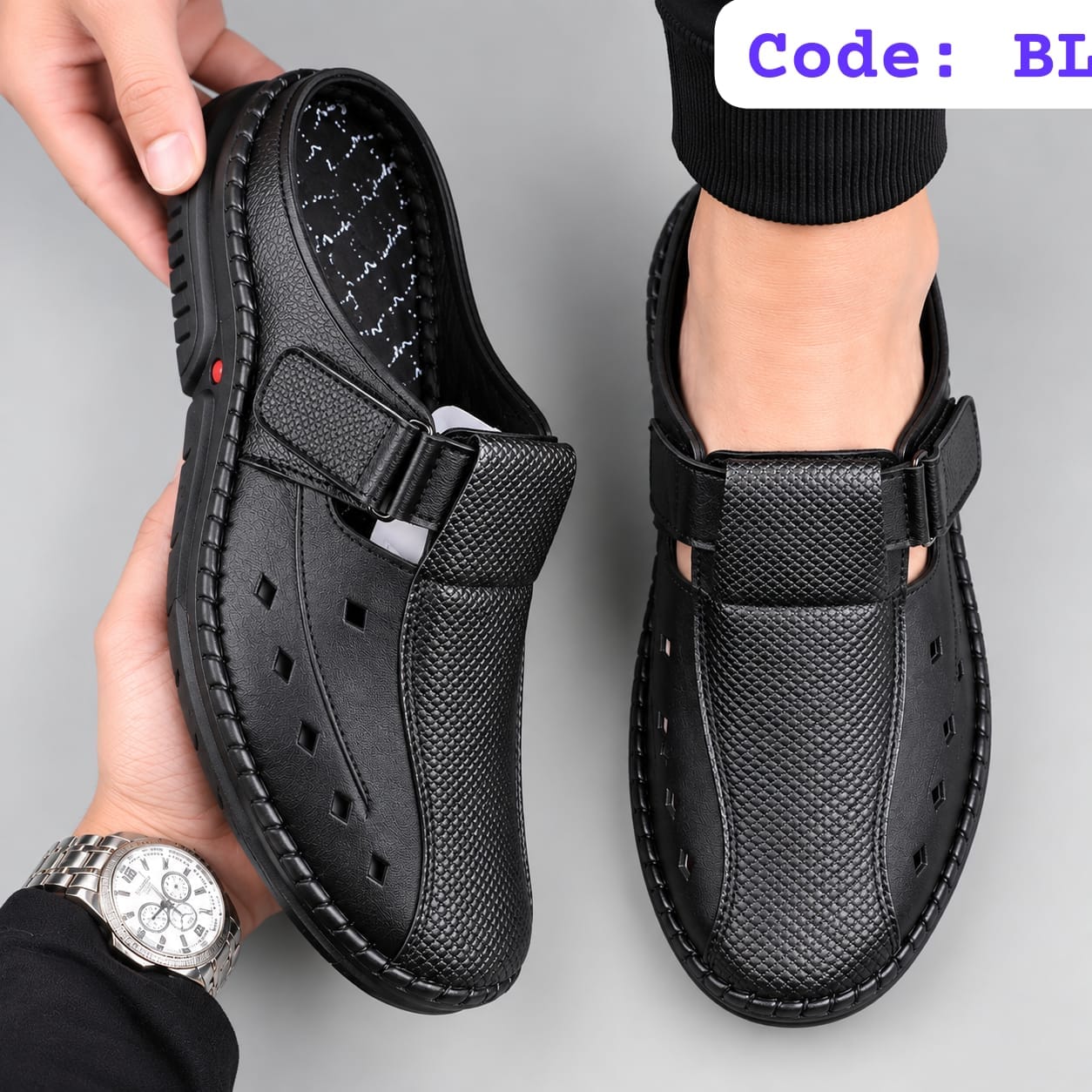 Formal leather half shoes for men